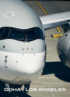 Doha - Los Angeles flight